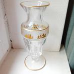 Val Saint Lambert - Vase - modèle Gary décor de chérubins, Antiek en Kunst, Antiek | Glaswerk en Kristal