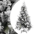 vidaXL Kerstboom met dennenappels en sneeuw 195 cm PVC en PE, Diversen, Verzenden, Nieuw