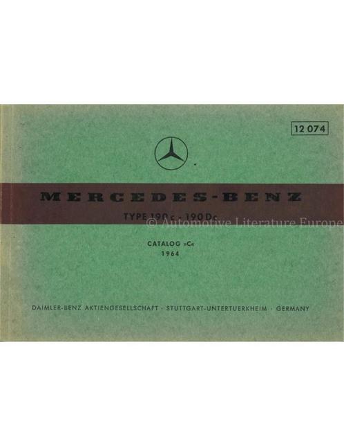 1964 MERCEDES BENZ 190 c | 190 ONDERDELEN CATALOGUS MULTI, Auto diversen, Handleidingen en Instructieboekjes