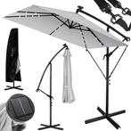 Parasol - diameter 350 cm - rechthoekig - met LED -, Tuin en Terras, Verzenden, Nieuw