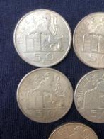 België. Boudewijn. 50 Francs 1948 5 stuks (Zonder, Postzegels en Munten