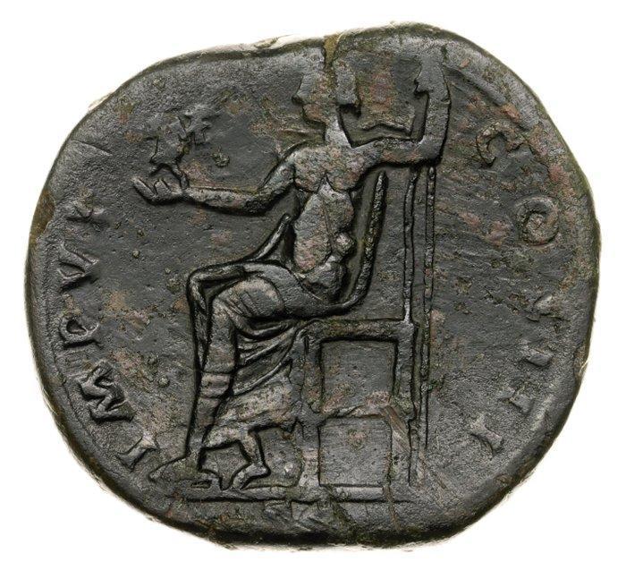 Empire romain. Marcus Aurelius (AD 161-180). Sestertius 31.5, Timbres & Monnaies, Monnaies | Europe | Monnaies non-euro