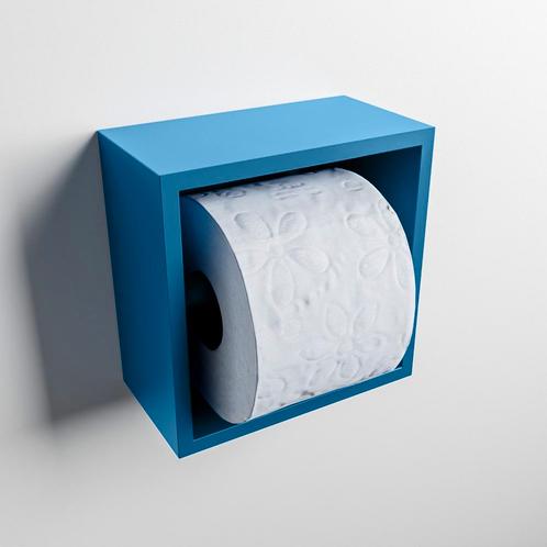MONDIAZ Easy Toiletrolhouder CUBE 160 solid surface, Doe-het-zelf en Bouw, Sanitair, Overige typen, Nieuw, Ophalen of Verzenden