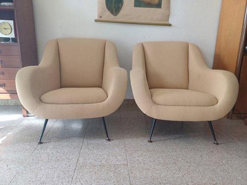Minotti - Gigi Radice - Fauteuil (2) - Bois, Antiek en Kunst, Antiek | Meubels | Stoelen en Sofa's