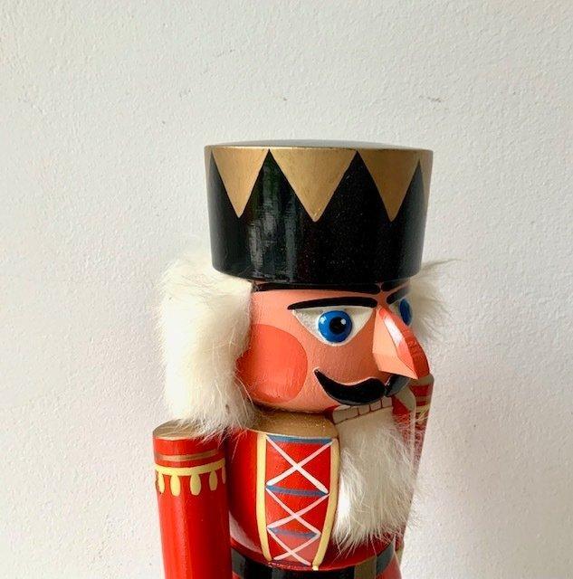 Werner Füchtner - Kerstbeeldje Füchtner - Roter König - Hout, Diversen, Kerst