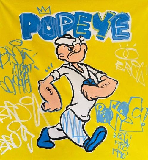 Freda People (1988-1990) - Popeye XL, Antiek en Kunst, Kunst | Schilderijen | Modern