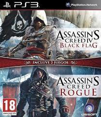 Assassins Creed IV Black Flag + Assassins Creed Rogue, Games en Spelcomputers, Games | Sony PlayStation 3, Zo goed als nieuw, Ophalen of Verzenden