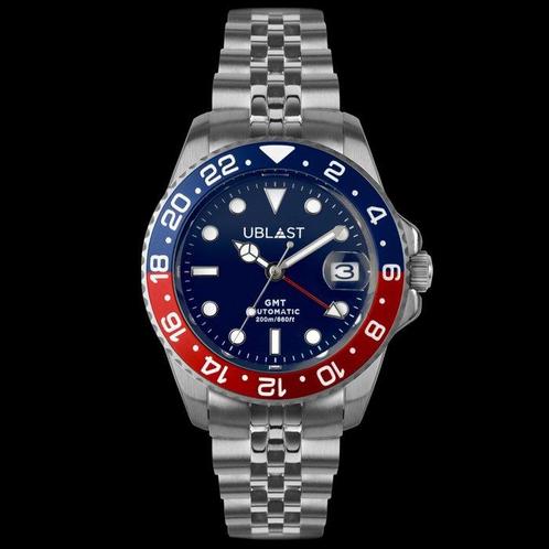 Ublast - Automatic Diver GMT - 20 ATM - UBDGMJ40BUR - Homme, Handtassen en Accessoires, Horloges | Heren