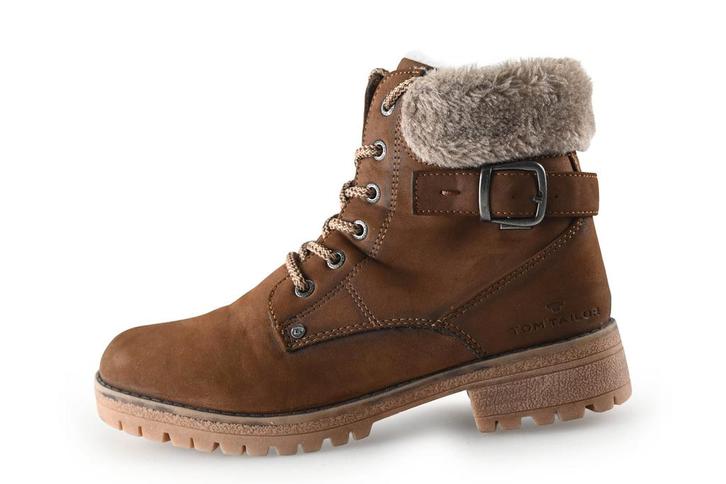 Tom Tailor veterboots in maat 39 Bruin | 5% korting, Kleding | Dames, Schoenen, Bruin, Zo goed als nieuw, Overige typen, Verzenden