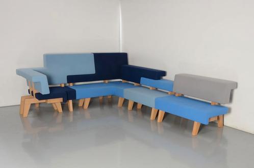 Prooff Worksofa design ontvangstbank, blauw, 115 x 315 cm, Maison & Meubles, Chaises, Enlèvement ou Envoi