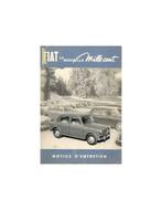 1953 FIAT 1100 INSTRUCTIEBOEKJE FRANS