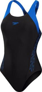 Speedo Hyperboom Splice Racerback Zwart/Blauw Sportbadpak..., Kleding | Dames, Verzenden