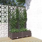 vidaXL Plantenbak met latwerk 80x40x121,5 cm polypropeen, Tuin en Terras, Verzenden, Nieuw