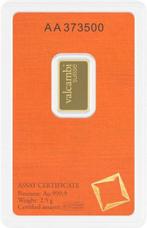 2,5 grammes - Or .999 - Valcambi, Switzerland - Scellé &, Postzegels en Munten, Edelmetalen en Baren