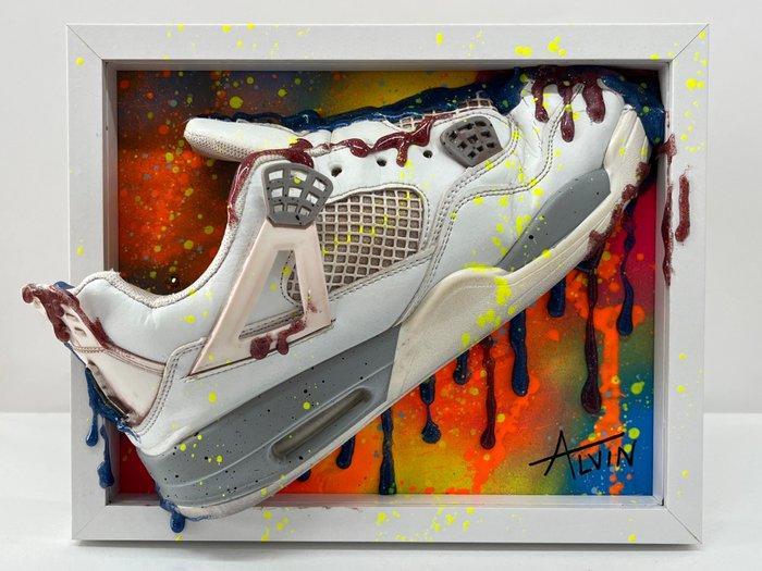 Alvin Silvrants - Nike Air Jordan IV “White Oreo” 3D sneaker, Antiek en Kunst, Kunst | Designobjecten