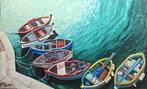 Giuseppe Cannito - Barche al porto, Antiek en Kunst