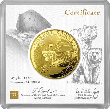 Armenië. 5000 Dram 2025 Arche Noah 1 oz Goldmünze Gold Coin