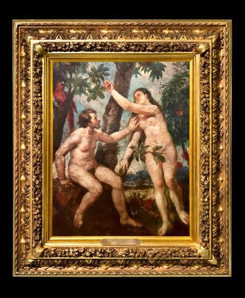 Peter Paul Rubens (1577-1640), Navolger van - Adamo ed Eva, Antiek en Kunst, Kunst | Schilderijen | Klassiek
