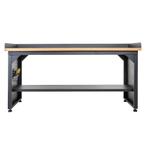 Datona Werkbank met bamboe werkblad en legbord - 200 cm -, Doe-het-zelf en Bouw, Ophalen of Verzenden, Nieuw