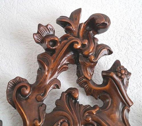 Wandspiegel - Hout, Glas - Barokstijl, Antiek en Kunst, Curiosa en Brocante
