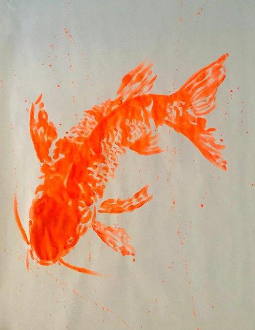 Francesca Caramia - Nel cerchio delle cose - fluo edition, Antiek en Kunst, Kunst | Schilderijen | Modern