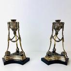 Kandelaar Set Franse Empire stijl kandelaars - Aluminium,, Antiek en Kunst