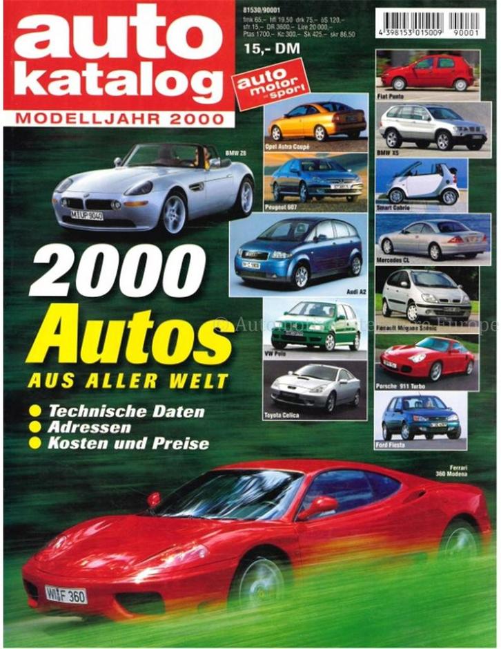 2000 AUTO KATALOG DUITS 43, Livres, Autos | Livres