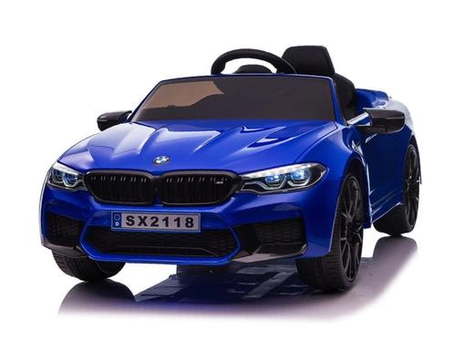 BMW M5, Leder zitje, Rubberen banden, Kinder Accu Auto!, Kinderen en Baby's, Speelgoed | Buiten | Accuvoertuigen, Ophalen of Verzenden