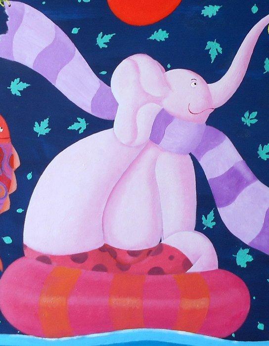 Beppe Francesconi - Il salvataggio., Antiek en Kunst, Kunst | Schilderijen | Modern