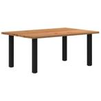 vidaXL Eettafel rechthoekig 180x120x74 cm massief eikenhout, Huis en Inrichting, Tafels | Eettafels, Verzenden, Nieuw