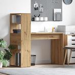 vidaXL Bureau artisanaal eikenkleurig 113 x 54 x 120 cm, Verzenden, Nieuw