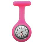 Fako - Verpleegstershorloge - Siliconen Uni - Fluo Roze, Verzenden, Nieuw
