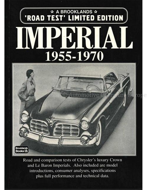 IMPERIAL 1955 - 1970 (BROOKLANDS ROAD TEST, LIMITED, Boeken, Auto's | Boeken