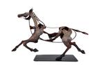 Beeldje - Abstract decorative metal art - Horse statue -