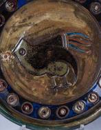 GRES GUERIN BOUFFLIOUX. - Assiette murale - Argile,, Antiek en Kunst