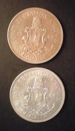 Bermuda (Britse overzeese gebieden). 1 Crown 1964 (2 coins), Postzegels en Munten