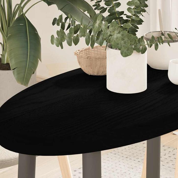 vidaXL Tafelblad 80x40x4 cm ovaal massief eikenhout, Huis en Inrichting, Tafelonderdelen, Nieuw, Verzenden