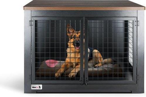 MaxxPet Houten Hondenbench -voor binnen - 106x60x77cm, Animaux & Accessoires, Caisses pour chiens, Enlèvement