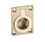 Luikring Marine 38x50 mm messing gepolijst, Klink of Kruk