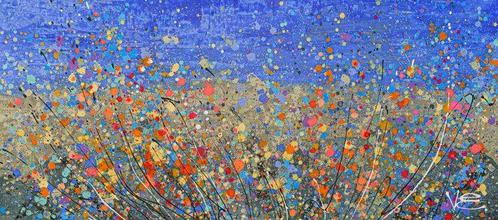 Violeta Endo - Wildflower Bazaar. XXL, Antiek en Kunst, Kunst | Schilderijen | Modern