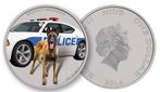 Niue. 1 Dollar 2016 Belgian Malinois - Colorized/Antique