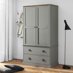 vidaXL Garde-robe VIGO gris 90x55x176 cm bois massif de, Maison & Meubles, Verzenden, Neuf