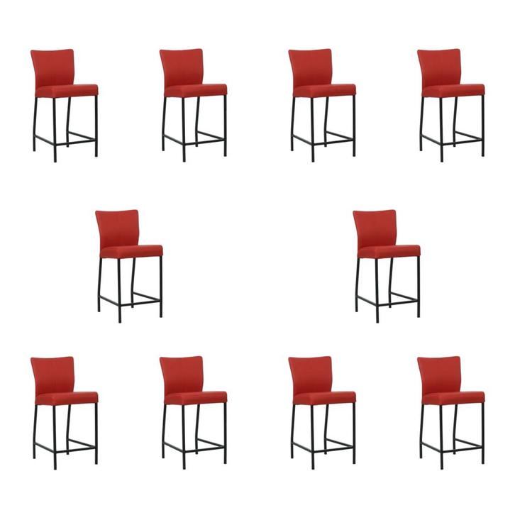 Set van 10 Leren barkrukken Revolt laag - Toledo Ducati, Huis en Inrichting, Barkrukken, Nieuw, 1 kruk, Leer, 90 cm of meer, Ophalen of Verzenden