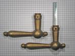 Set deurklinken messing antiek, Doe-het-zelf en Bouw, Hang- en Sluitwerk, Nieuw, Overige materialen, Klink of Kruk