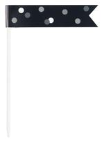 Verjaardag Prikkers Zwart 6st, Verzenden