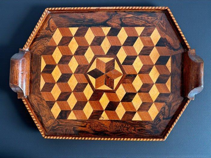 Dienblad - Hout, Antiek en Kunst, Kunst | Designobjecten