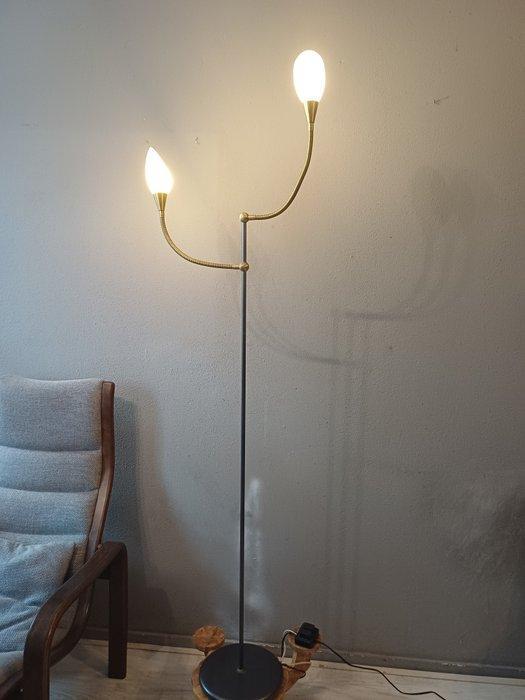 Lampadaire - Bronze, Chrome, Métal, Antiek en Kunst, Kunst | Designobjecten