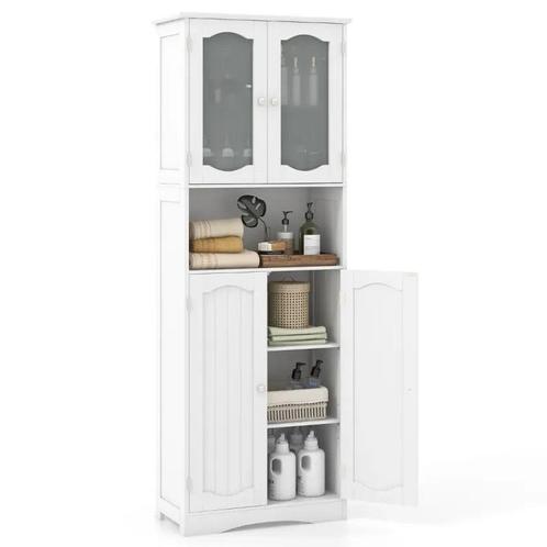 Tweedekans | Coast Kast - Verstelbaar - MDF & Glas - 60 x 30, Huis en Inrichting, Keuken | Keukenbenodigdheden, Ophalen of Verzenden
