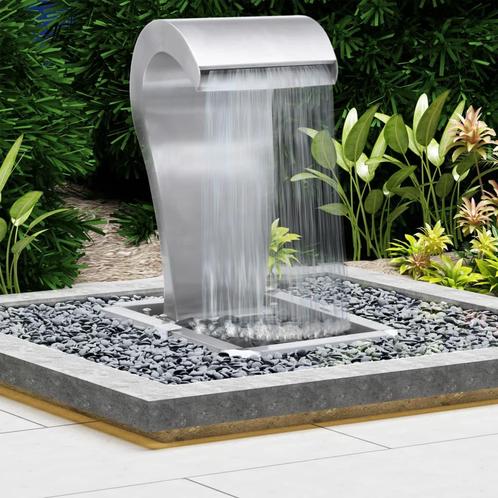 vidaXL Tuinwaterval 52,4x34,2x82 cm roestvrij staal, Tuin en Terras, Waterpartijen en Fonteinen, Nieuw, Verzenden