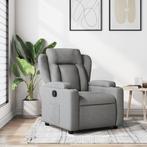 vidaXL Fauteuil inclinable Gris clair Tissu, Maison & Meubles, Verzenden, Neuf